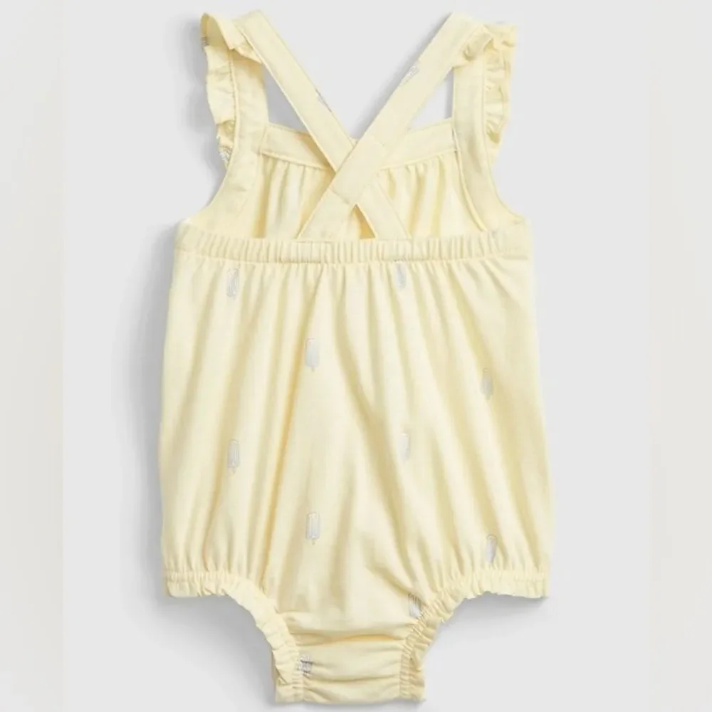 Baby Gap Girls Flutter Sleeve Ice Cream Popsicle Sleeveless Onesie. 6-12 Months.